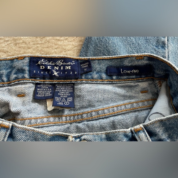 Eddie Bauer Blue Jeans - Low Rise - Women - Size: 14 - Picture 5 of 8
